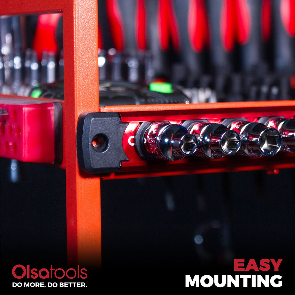 Magnetic Socket Rails for Secure Tool Organization in Aluminum