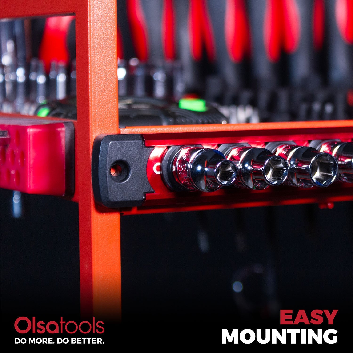 Magnetic Socket Rails for Secure Tool Organization in Aluminum