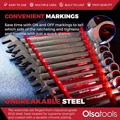 120 Tooth Ratcheting Wrench Set - Shopthatapp.ca