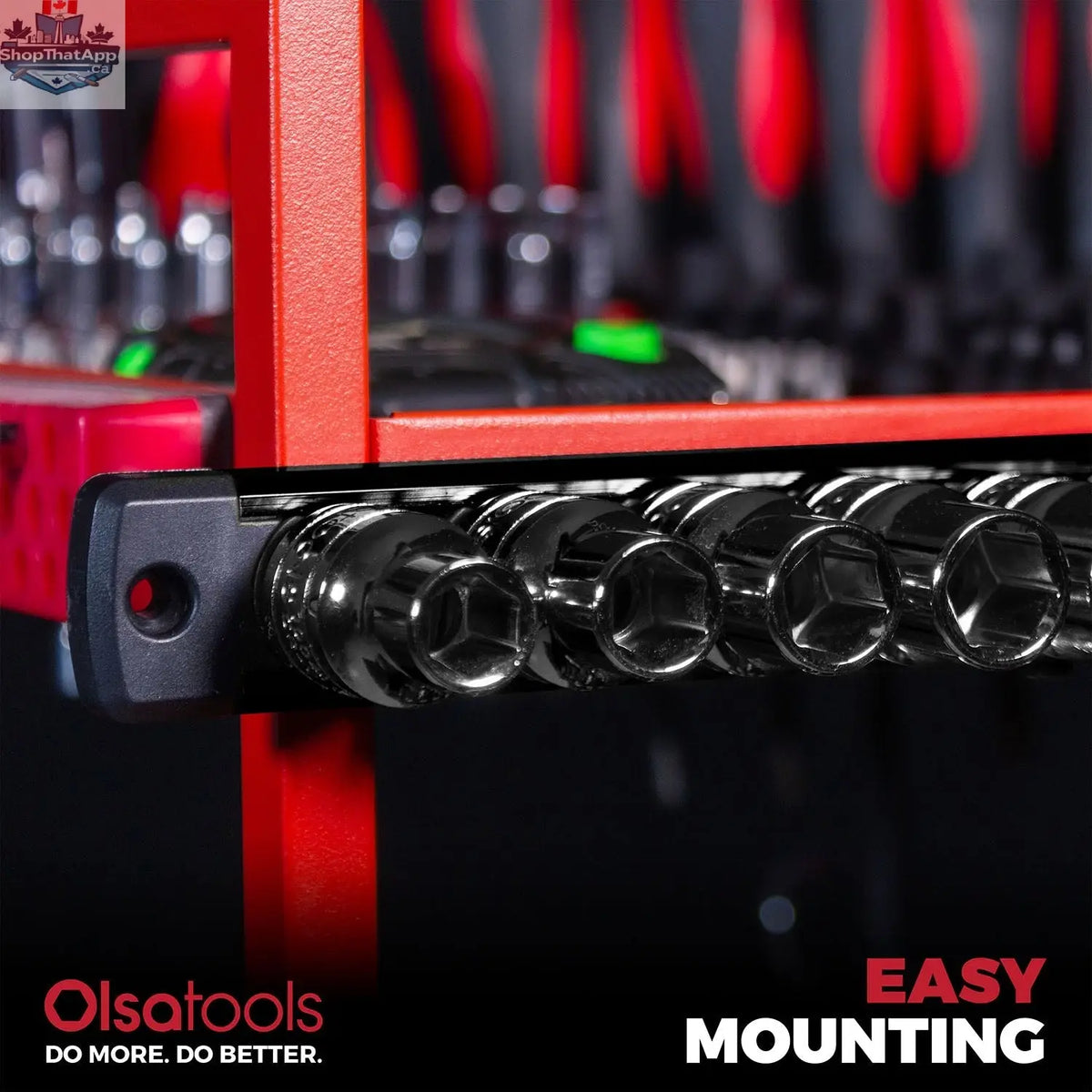 Magnetic Socket Rails for Secure Tool Organization in Aluminum - Shopthatapp.ca