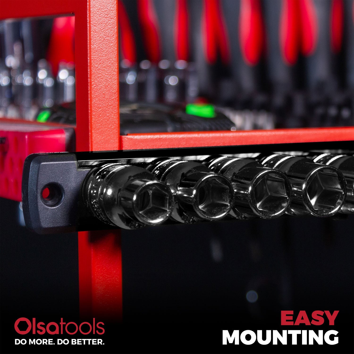 Magnetic Socket Rails for Secure Tool Organization in Aluminum