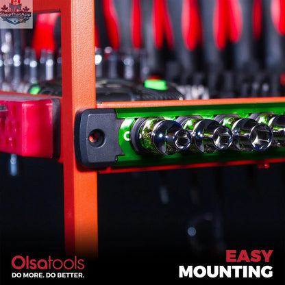 Magnetic Socket Rails for Secure Tool Organization in Aluminum - Shopthatapp.ca