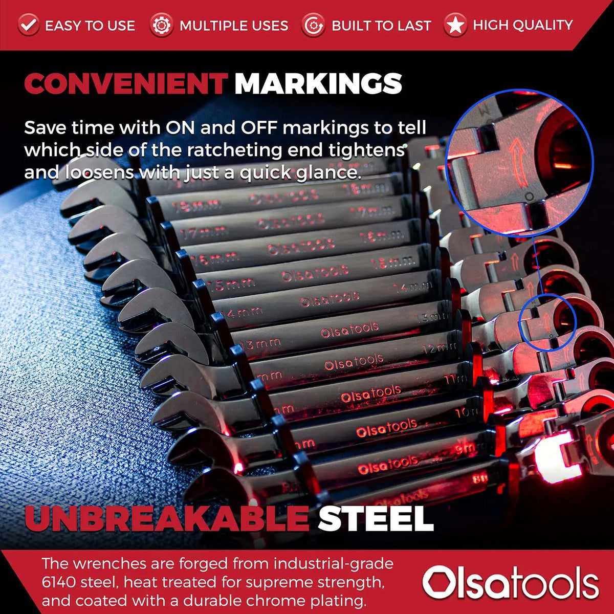 120 Tooth Ratcheting Wrench Set - Shopthatapp.ca