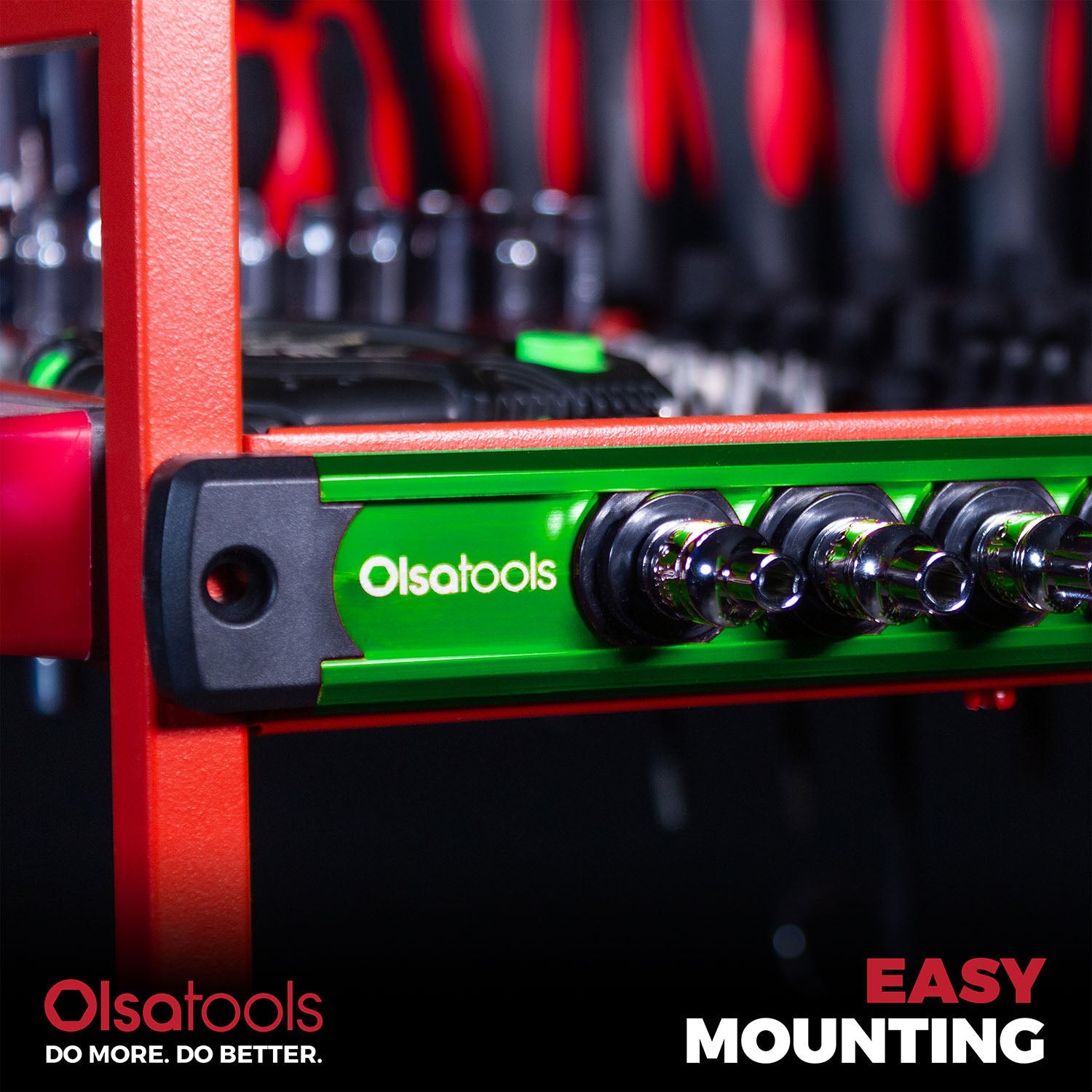 Magnetic Socket Rails for Secure Tool Organization in Aluminum