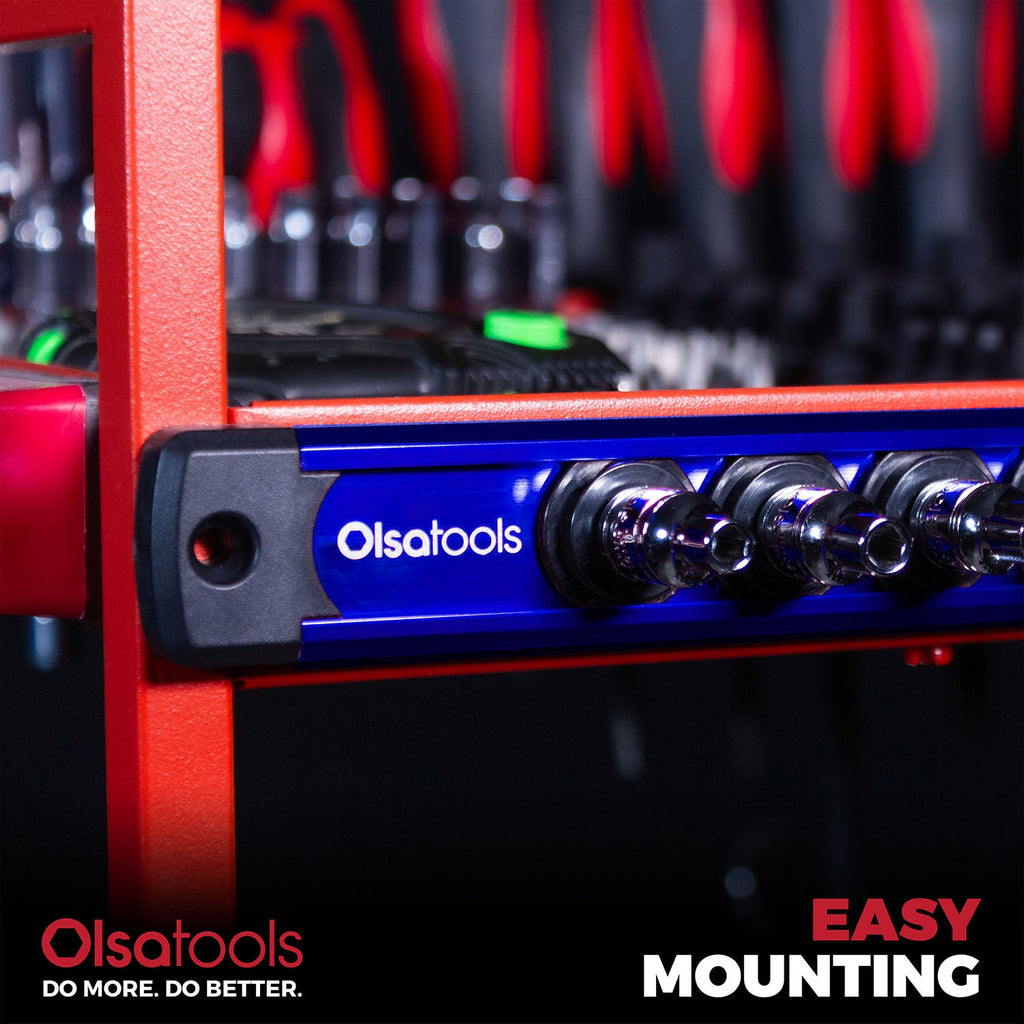 Magnetic Socket Rails for Secure Tool Organization in Aluminum