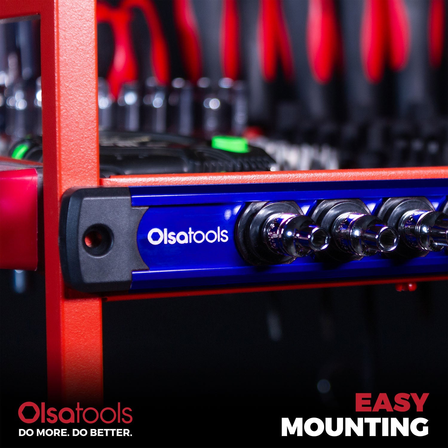 Magnetic Socket Rails for Secure Tool Organization in Aluminum