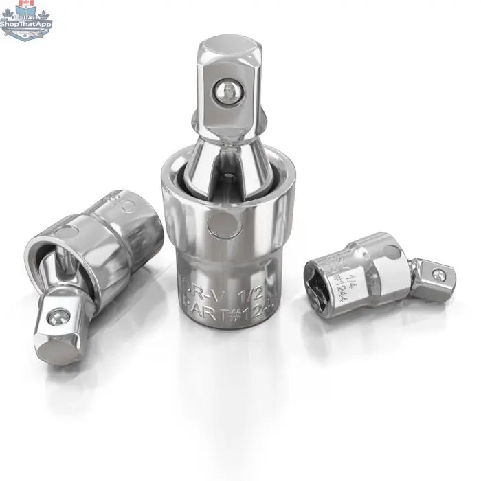 3pc Universal Joint Socket Adapter Set for 1/2", 3/8", and 1/4" Drive - Shopthatapp.ca