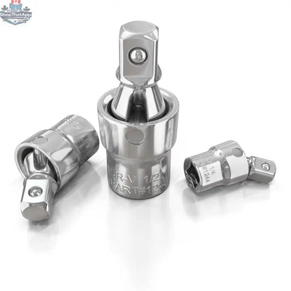 3pc Universal Joint Socket Adapter Set for 1/2", 3/8", and 1/4" Drive - Shopthatapp.ca
