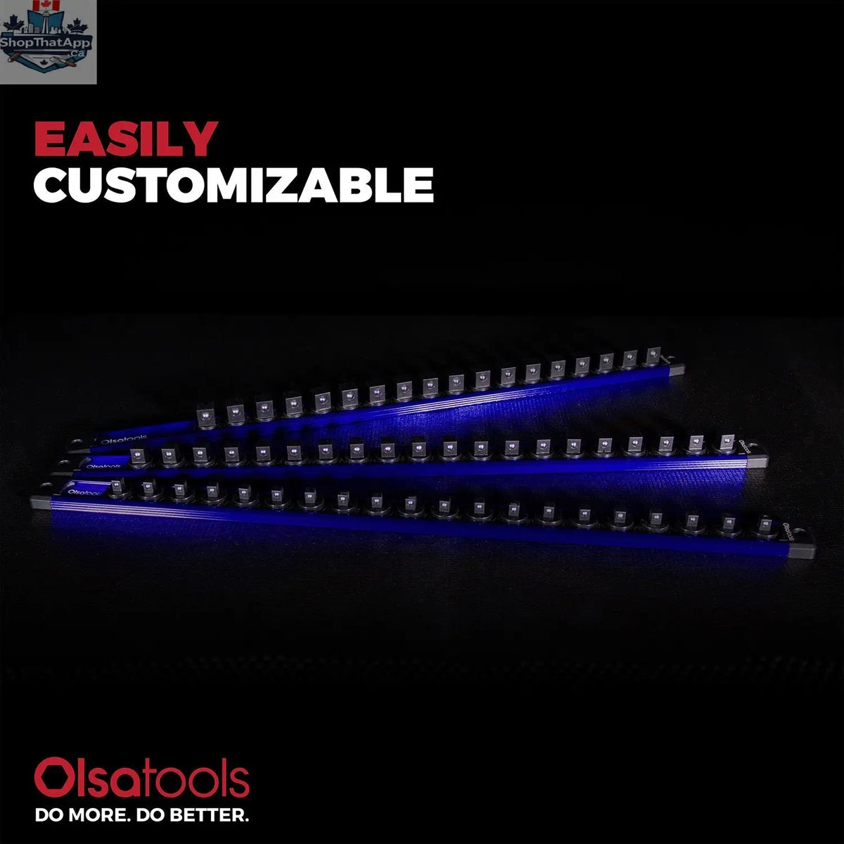 Magnetic Socket Rails for Secure Tool Organization in Aluminum - Shopthatapp.ca