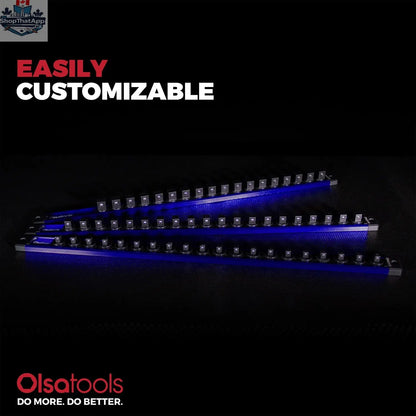 Magnetic Socket Rails for Secure Tool Organization in Aluminum - Shopthatapp.ca