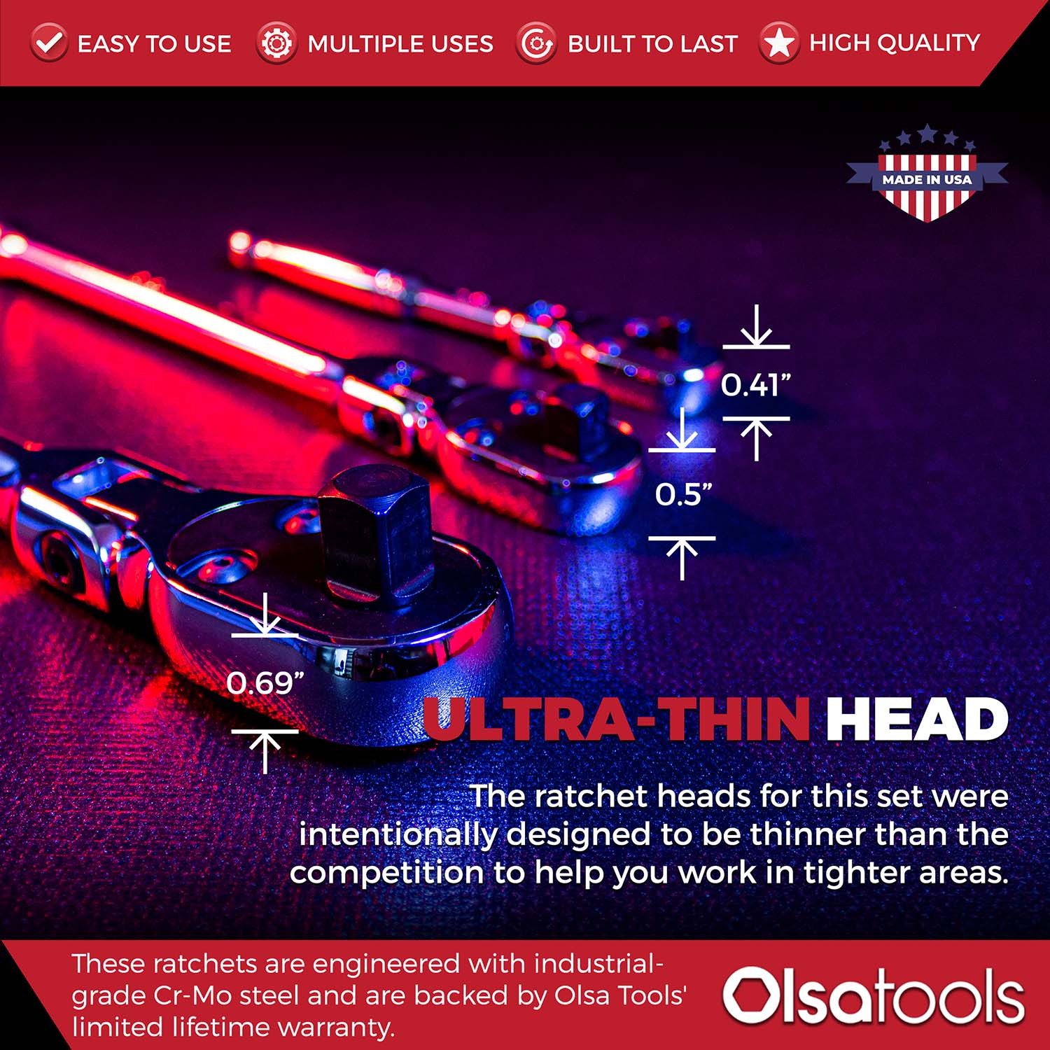 Flex Head Ratchet 90 Tooth for Enhanced Torque and Precision