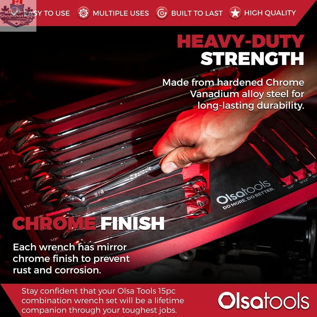 Premium Combination Wrench Set – 15-Piece for Ultimate Torque Control - Shopthatapp.ca