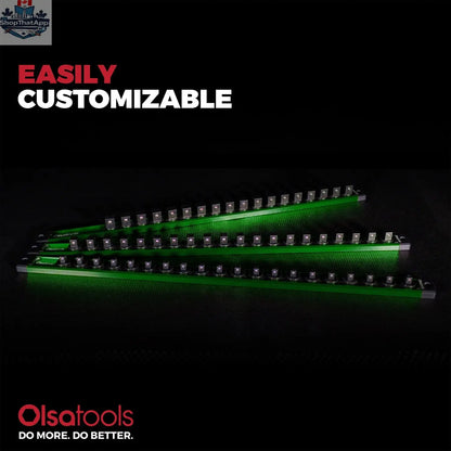 Magnetic Socket Rails for Secure Tool Organization in Aluminum - Shopthatapp.ca