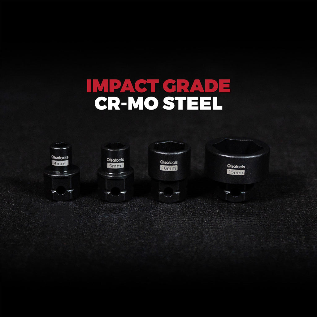 Stubby Impact Socket Sets with Magnetic Socket Inserts