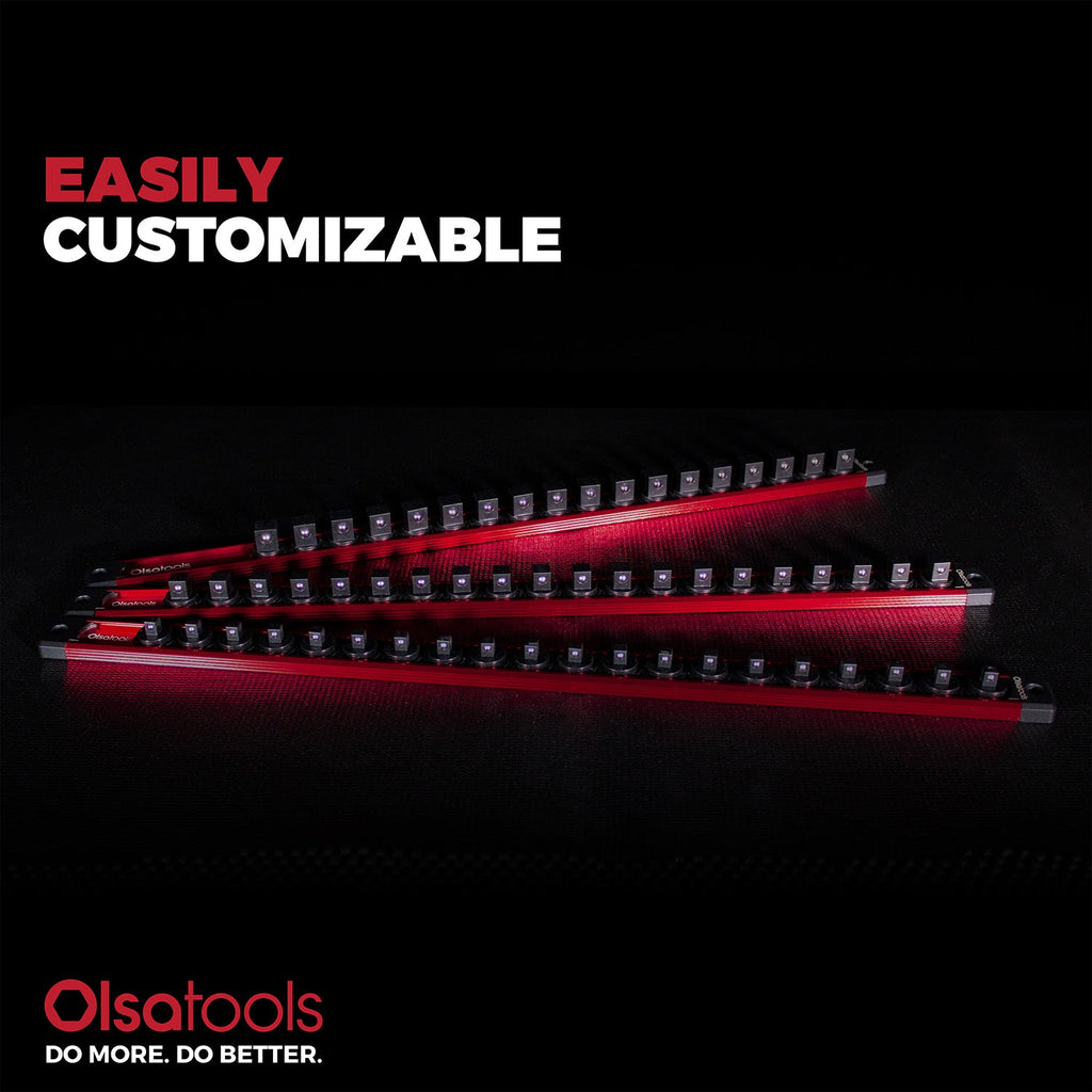 Magnetic Socket Rails for Secure Tool Organization in Aluminum