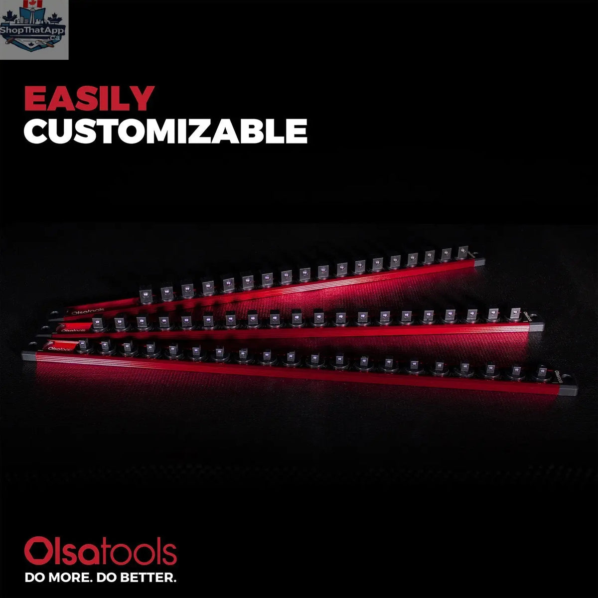 Magnetic Socket Rails for Secure Tool Organization in Aluminum - Shopthatapp.ca