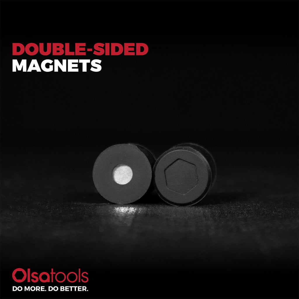 Magnetic Silicone Buttons 10pc Set - Strong Non-Scratch Magnets
