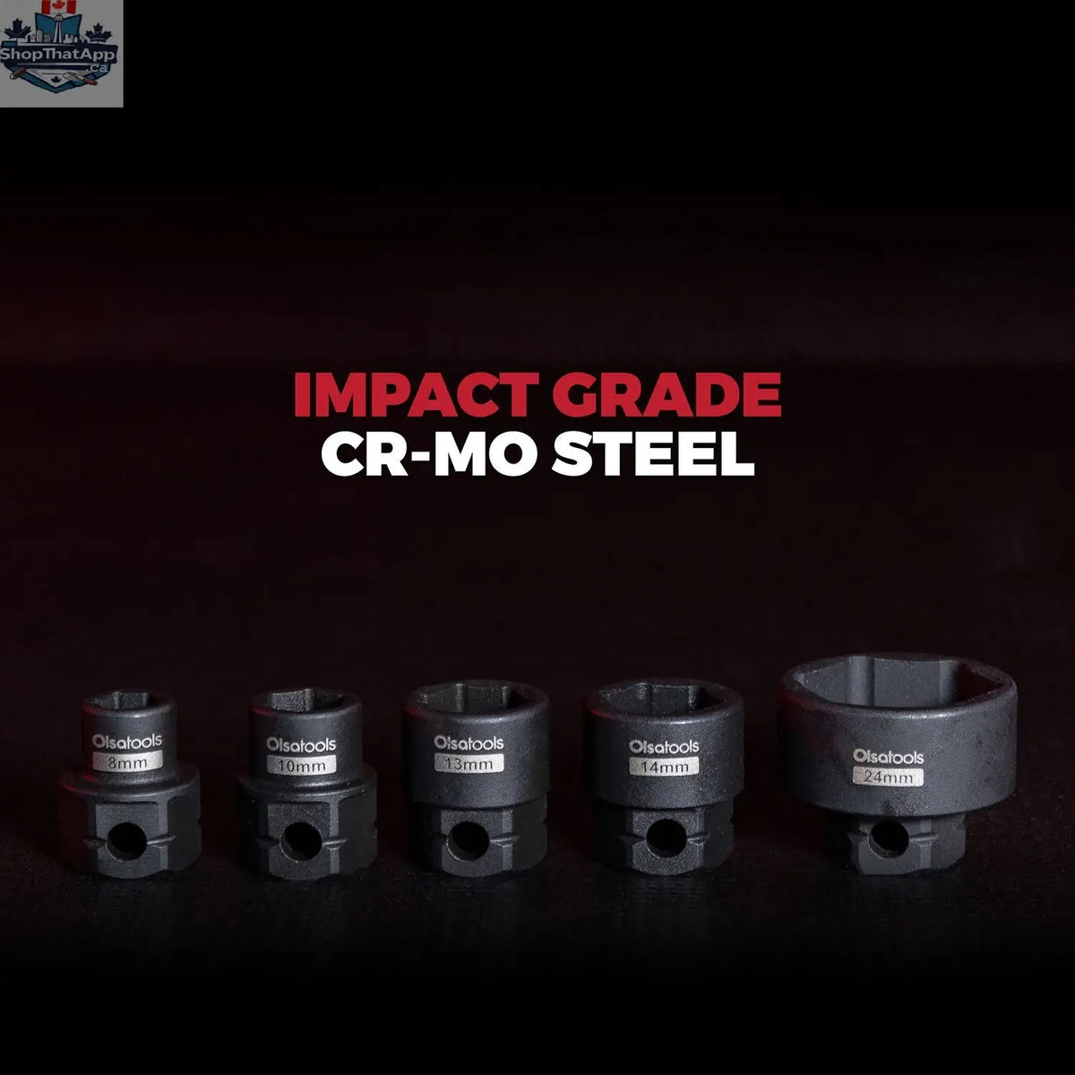 Stubby Impact Socket Sets with Magnetic Socket Inserts - Shopthatapp.ca
