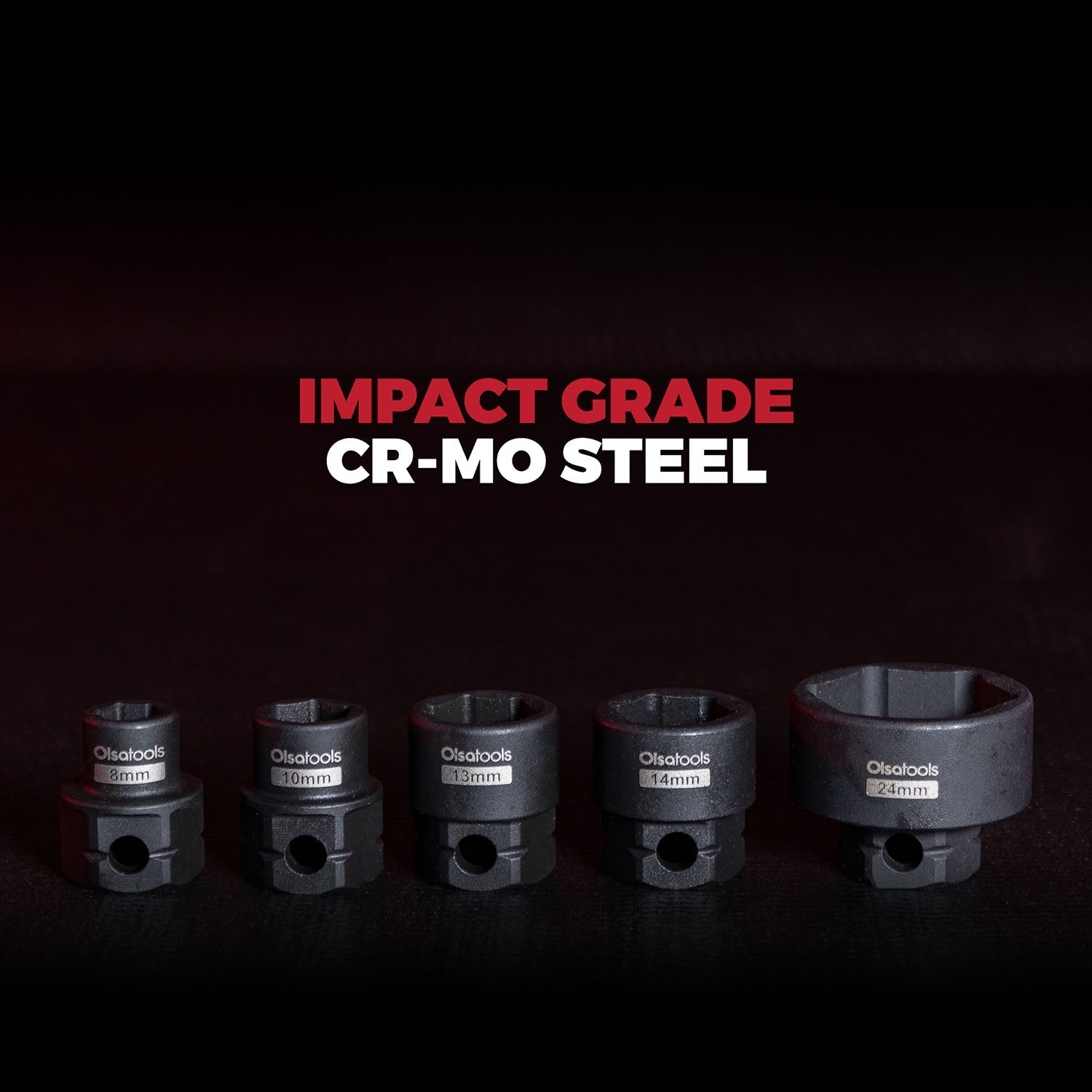 Stubby Impact Socket Sets with Magnetic Socket Inserts