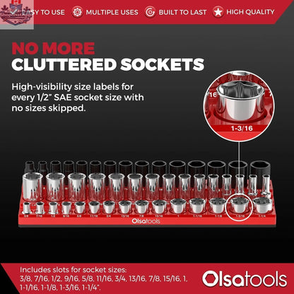 3-Row Magnetic Socket Holder - Shopthatapp.ca