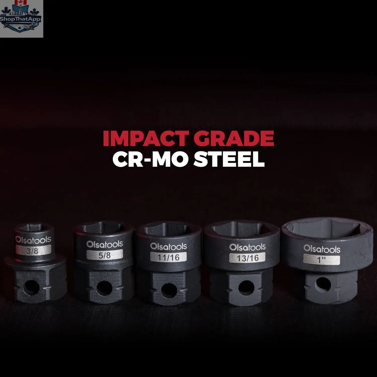 Stubby Impact Socket Sets with Magnetic Socket Inserts - Shopthatapp.ca