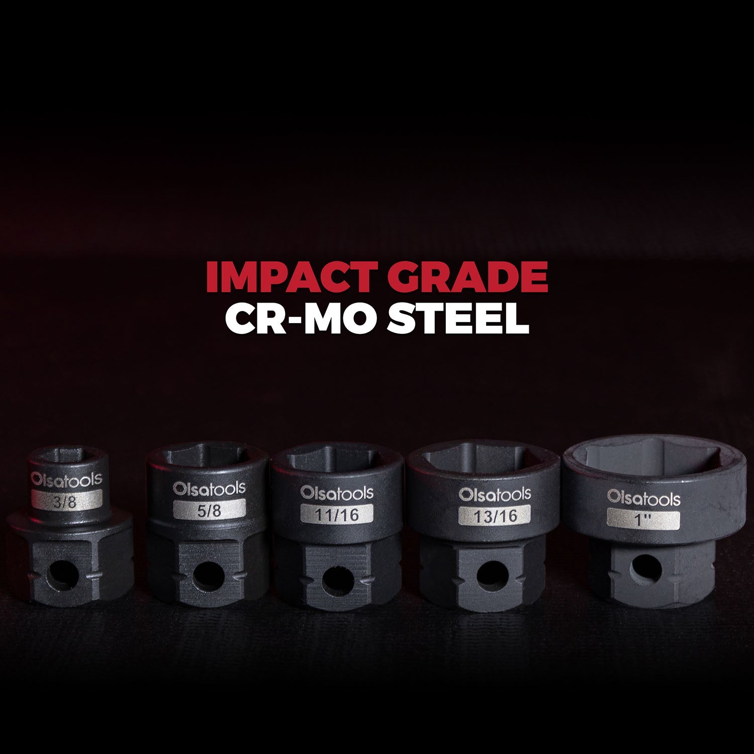 Stubby Impact Socket Sets with Magnetic Socket Inserts