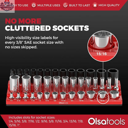 3-Row Magnetic Socket Holder - Shopthatapp.ca