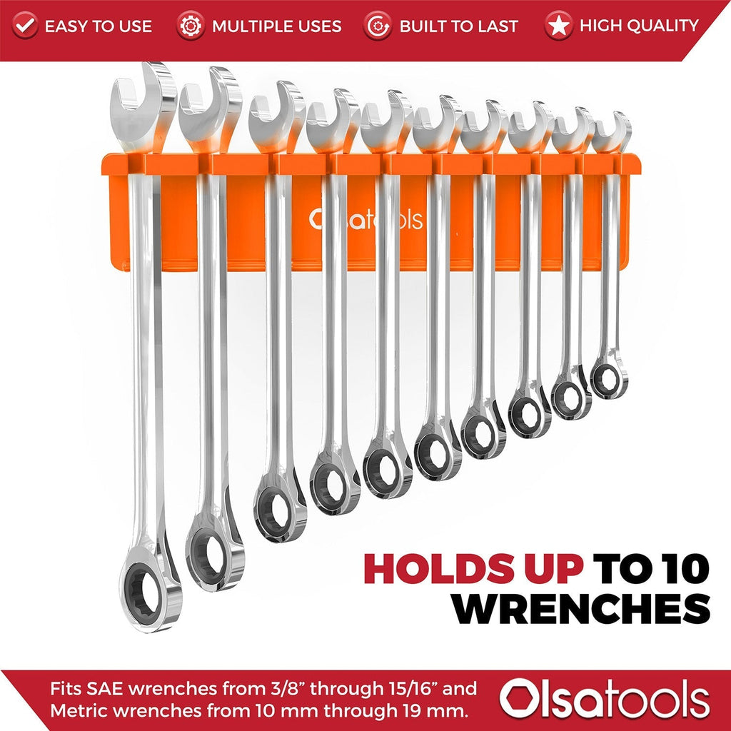 Magnetic Tool Organizer - Durable Magnetic Wrench Holder for Efficient Workspace Management