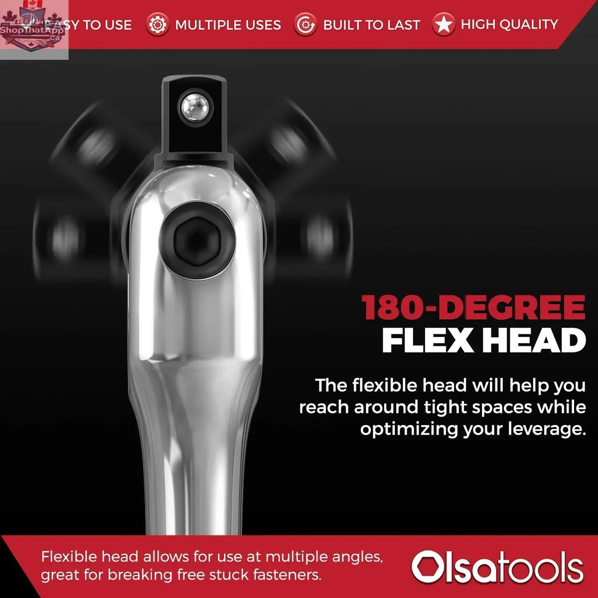 Breaker Bar 1/2 Inch Drive - 25 Inch Length for Maximum Torque and Performance - Shopthatapp.ca