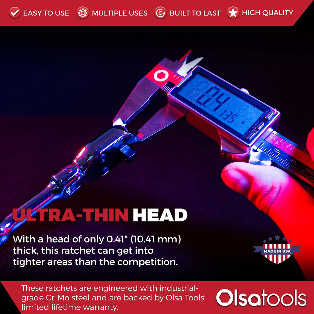 Flex Head Ratchet 90 Tooth for Enhanced Torque and Precision