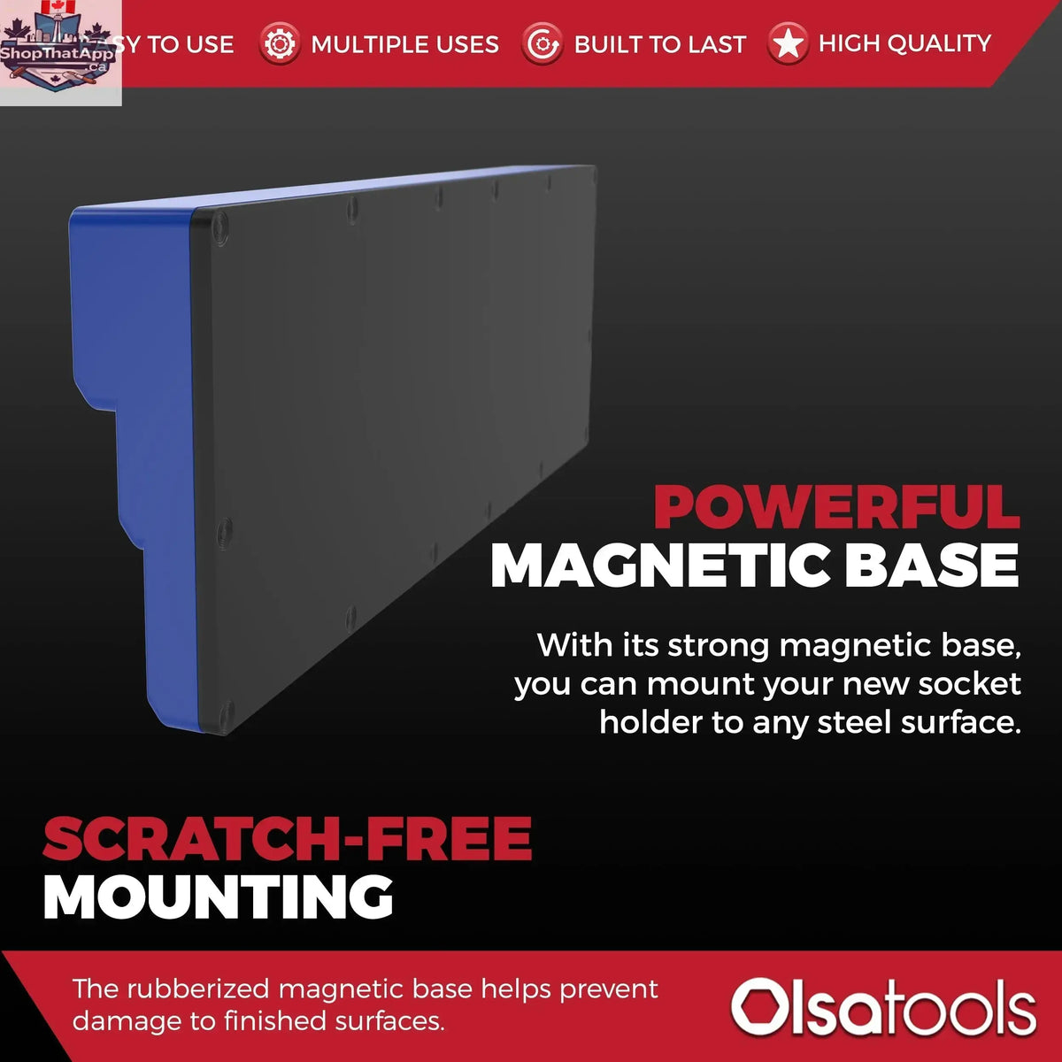 3-Row Magnetic Socket Holder - Shopthatapp.ca