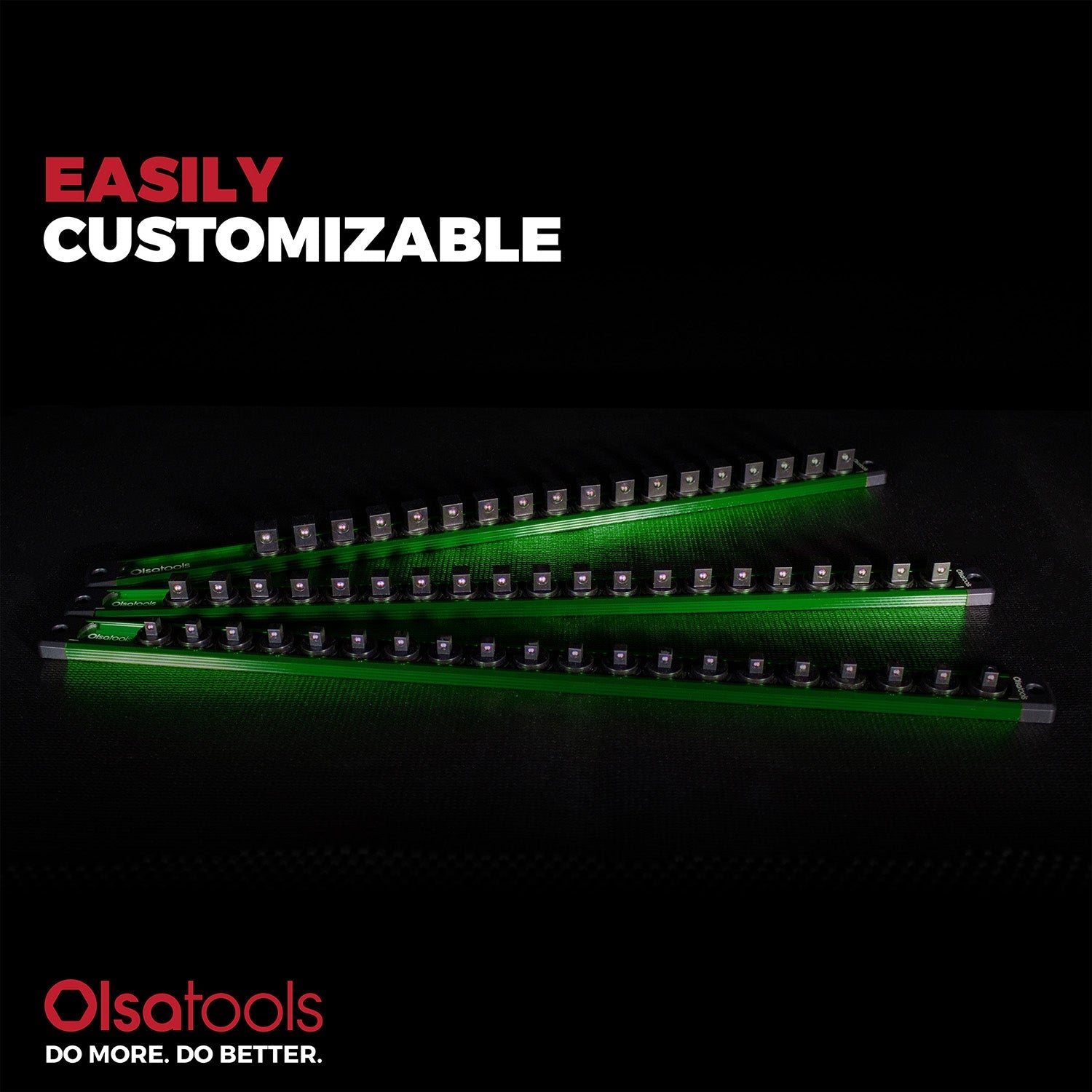 Magnetic Socket Rails for Secure Tool Organization in Aluminum