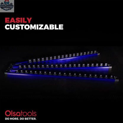 Magnetic Socket Rails for Secure Tool Organization in Aluminum - Shopthatapp.ca