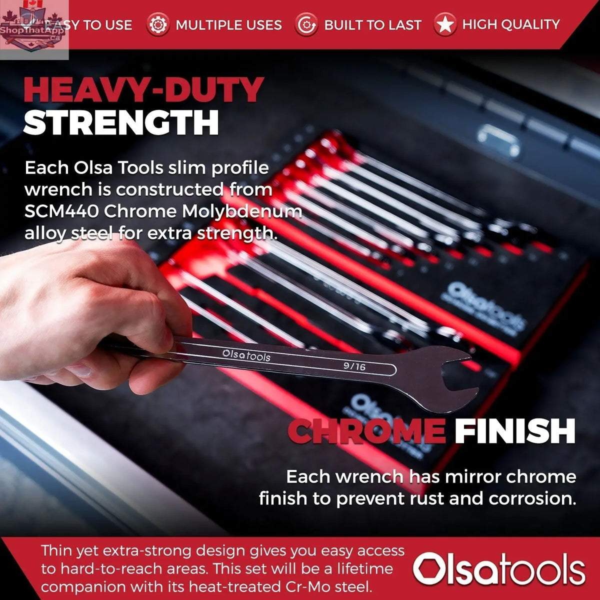Slim Profile Wrench Set - Shopthatapp.ca