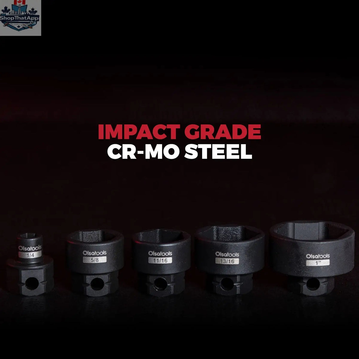 Stubby Impact Socket Sets with Magnetic Socket Inserts - Shopthatapp.ca