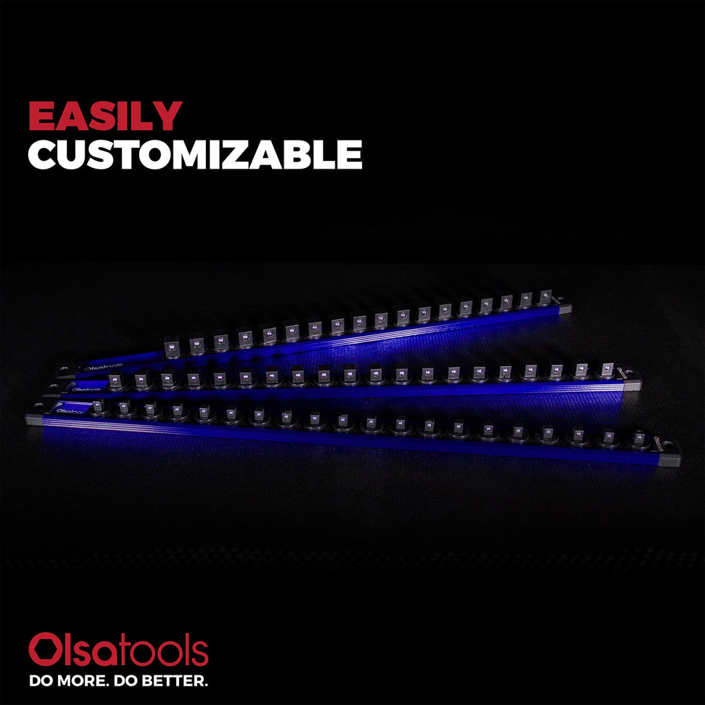 Magnetic Socket Rails for Secure Tool Organization in Aluminum