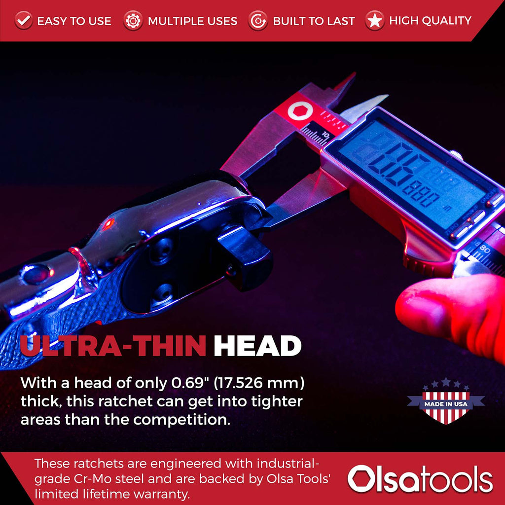 Flex Head Ratchet 90 Tooth for Enhanced Torque and Precision