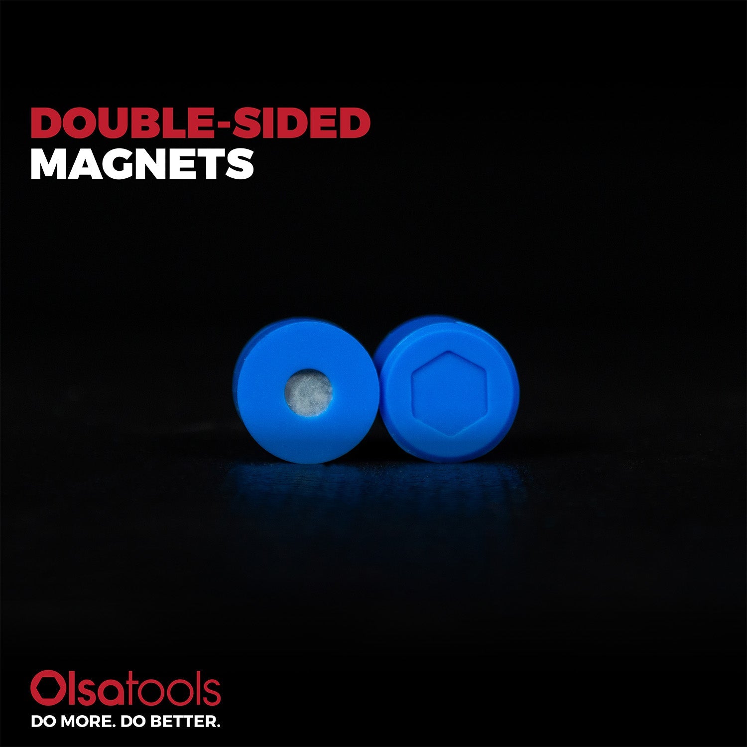 Magnetic Silicone Buttons 10pc Set - Strong Non-Scratch Magnets