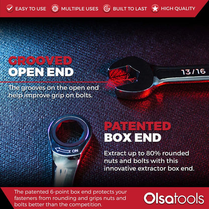 120 Tooth Ratcheting Wrench Set - Shopthatapp.ca