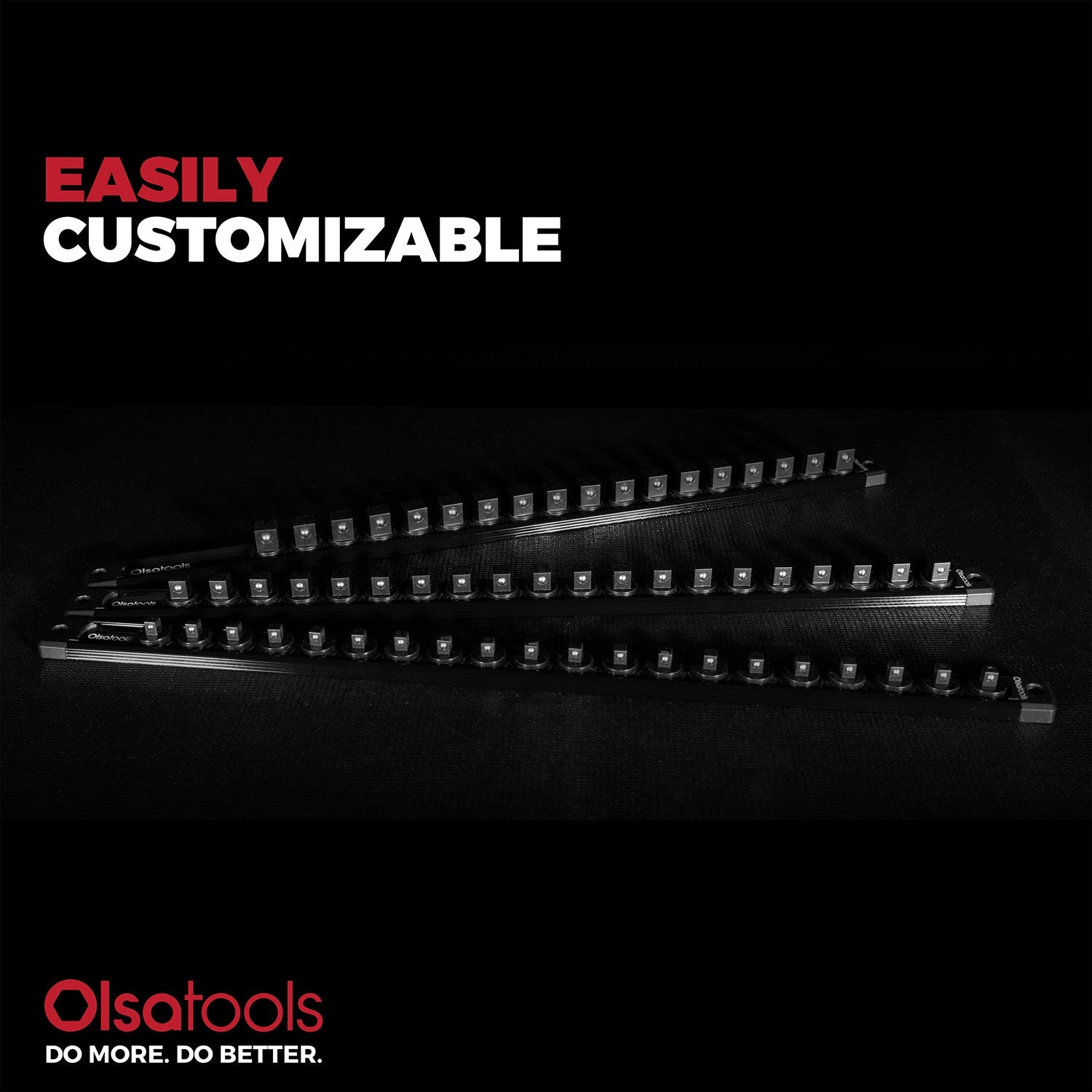 Magnetic Socket Rails for Secure Tool Organization in Aluminum