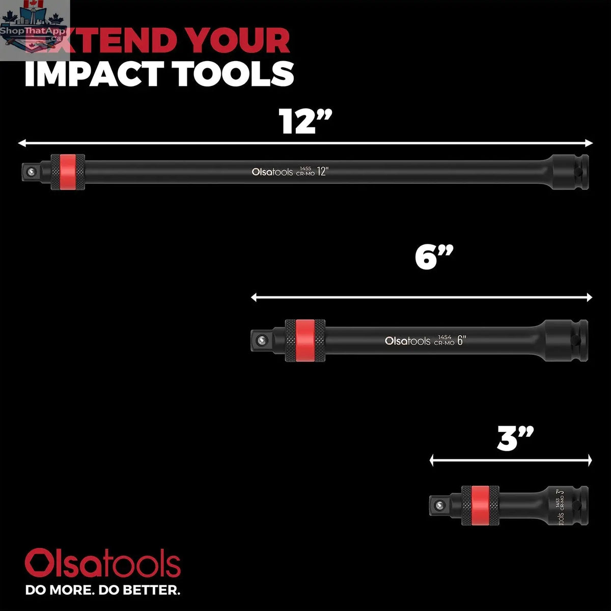 Locking Impact Socket Extension - Shopthatapp.ca