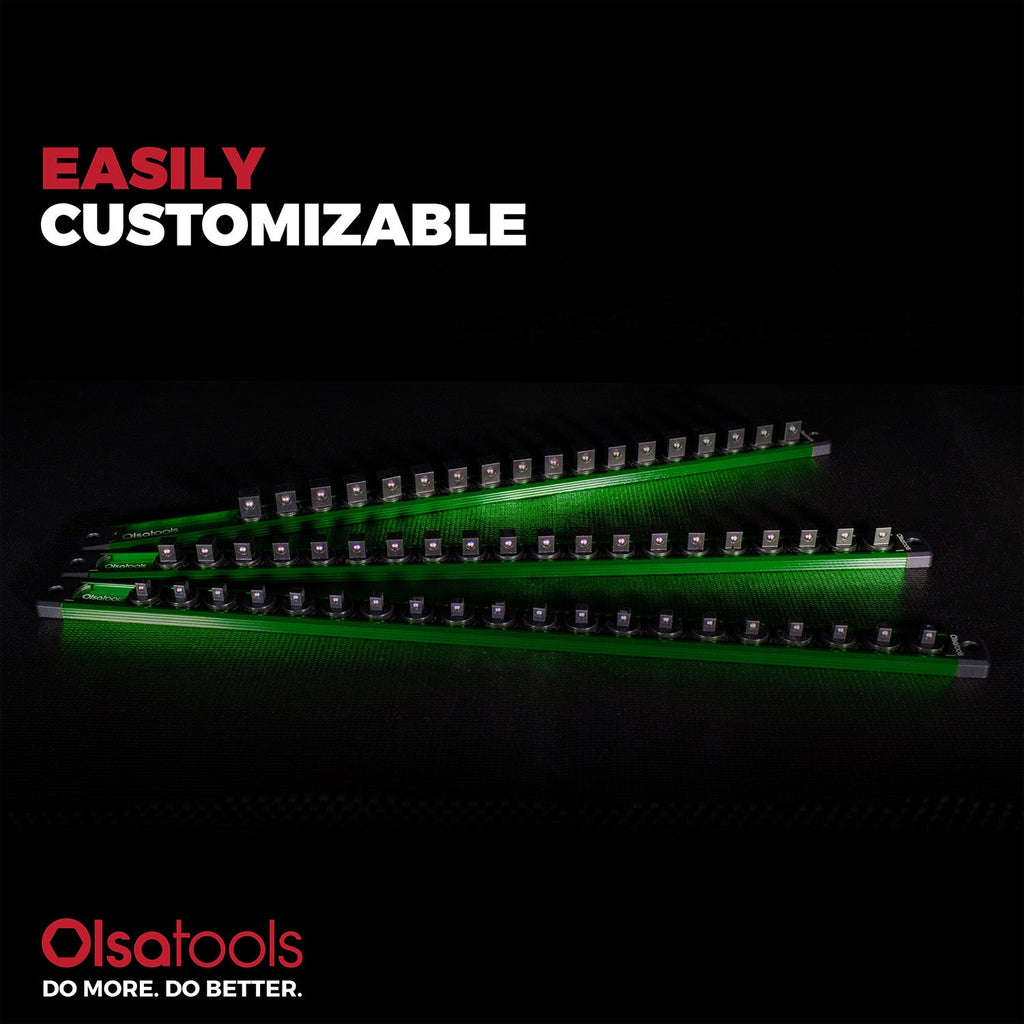 Magnetic Socket Rails for Secure Tool Organization in Aluminum
