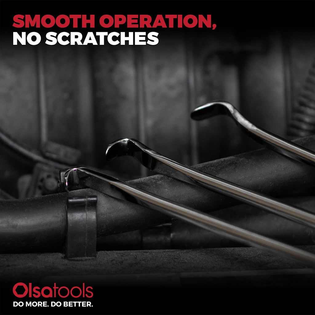 3pc Flat Pick and Hook Set