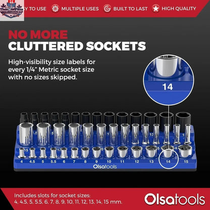 3-Row Magnetic Socket Holder - Shopthatapp.ca