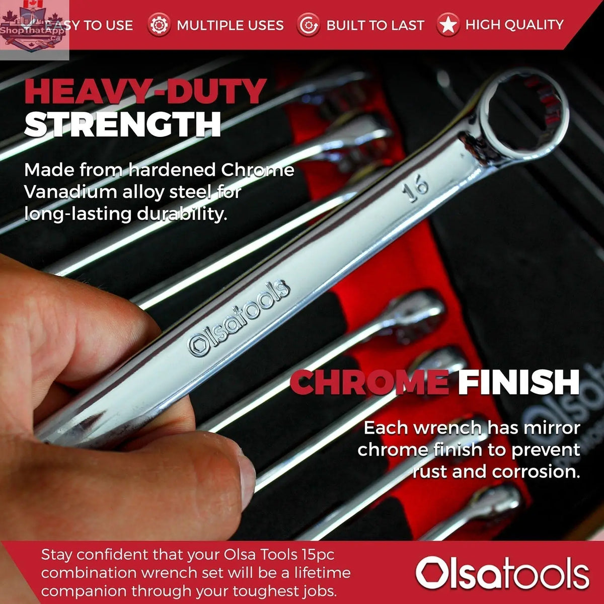 Premium Combination Wrench Set – 15-Piece for Ultimate Torque Control - Shopthatapp.ca