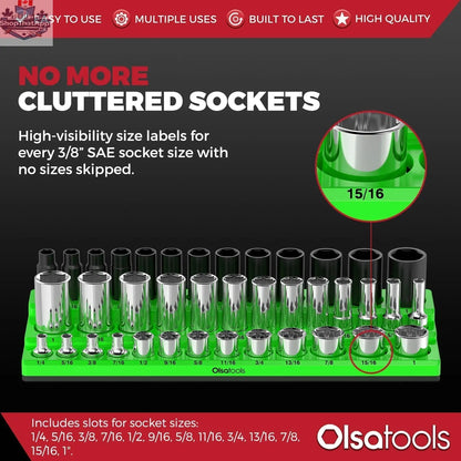 3-Row Magnetic Socket Holder - Shopthatapp.ca
