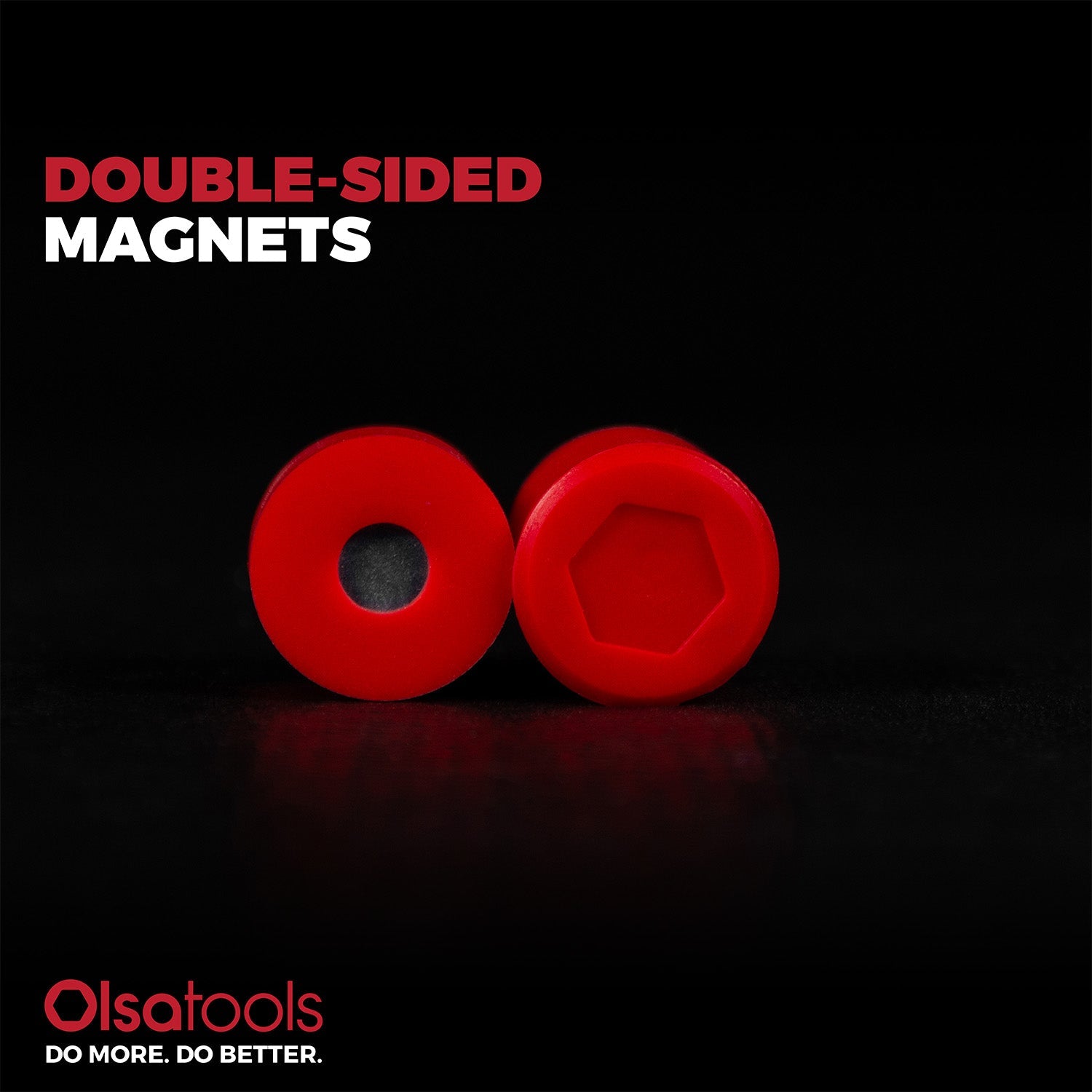 Magnetic Silicone Buttons 10pc Set - Strong Non-Scratch Magnets