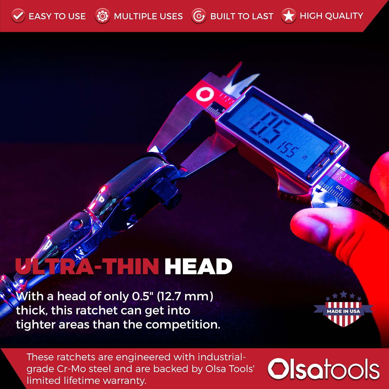 Flex Head Ratchet 90 Tooth for Enhanced Torque and Precision