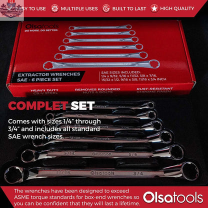 Bolt Extractor Wrench Sets with FlexPro LED Flashlight - Shopthatapp.ca