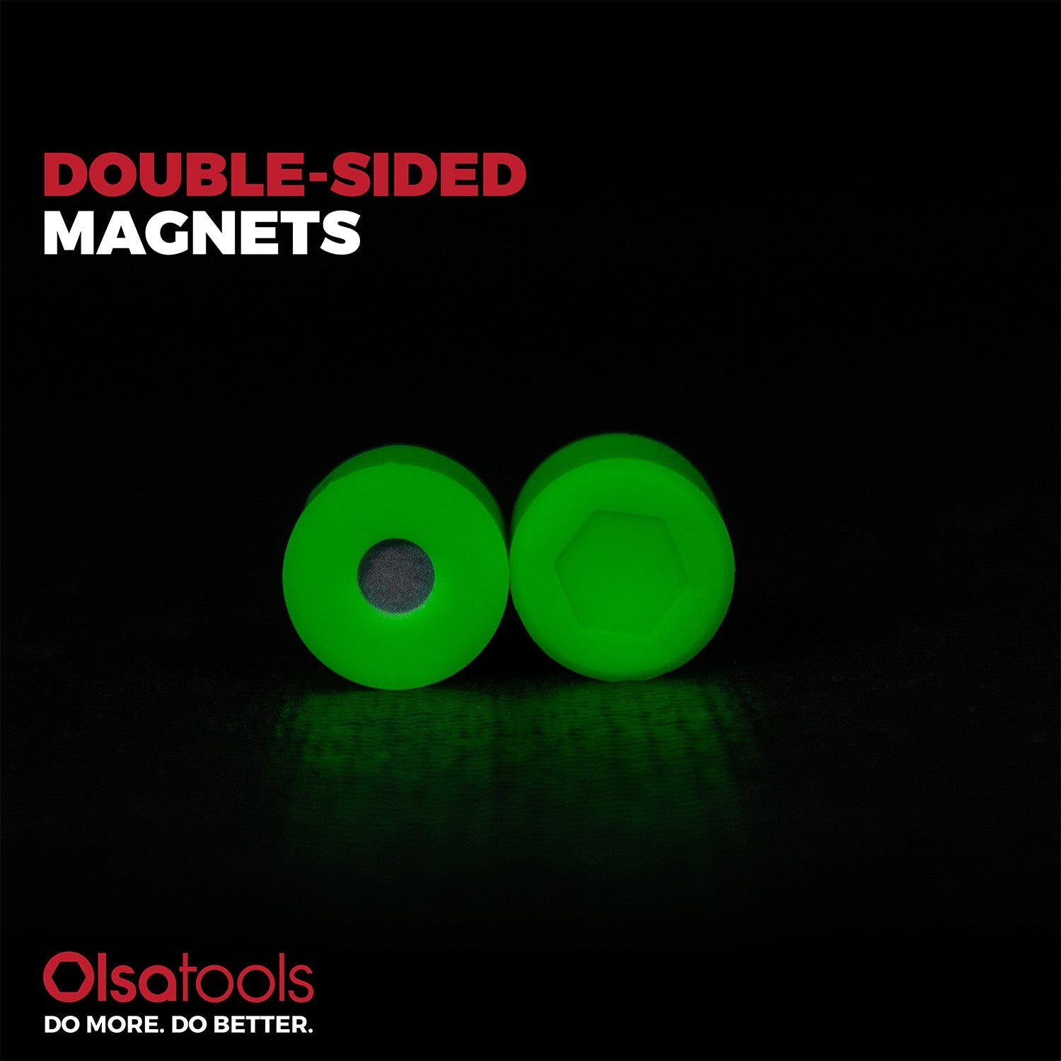 Magnetic Silicone Buttons 10pc Set - Strong Non-Scratch Magnets